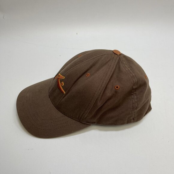 Vintage Rusty Hat Cap Men Brown / Orange Bill Surfer Surfing Skater Y2K FlexFit - Picture 4 of 10